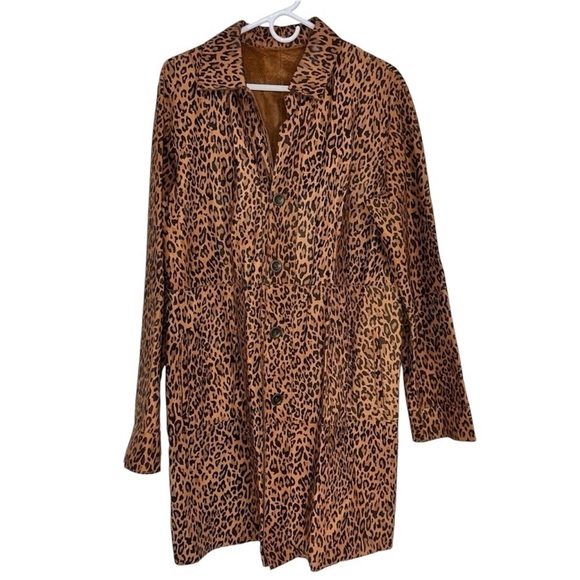 Chico's Jackets & Blazers - Chicos Vintage Kenya Reversible Suede Leather Leopard Print Jacket